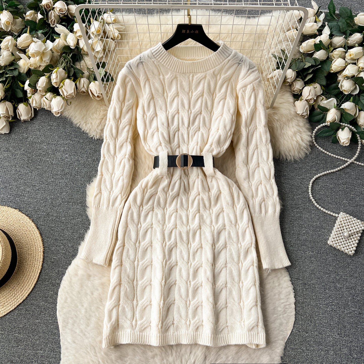 Women's High-grade Knitted Dress Autumn And Winter