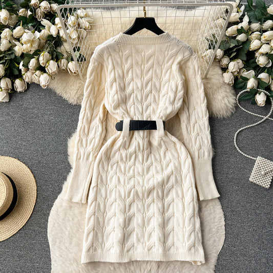 Women's High-grade Knitted Dress Autumn And Winter