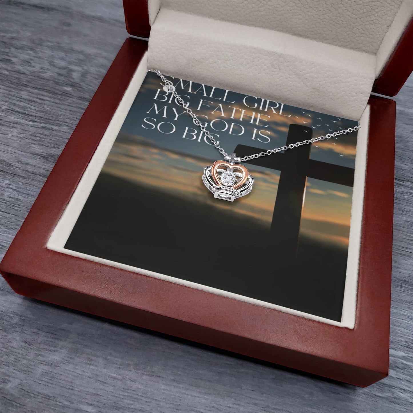 women crown necklace